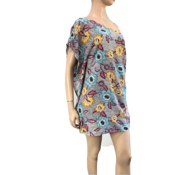 BCBGeneration Womens Sheath Dress Floral Print One Shoulder  Draped Size:6 - Picture 1 of 16